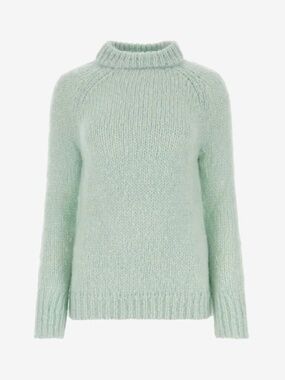 Cecilie Bahnsen Indira knit sweater in mint green